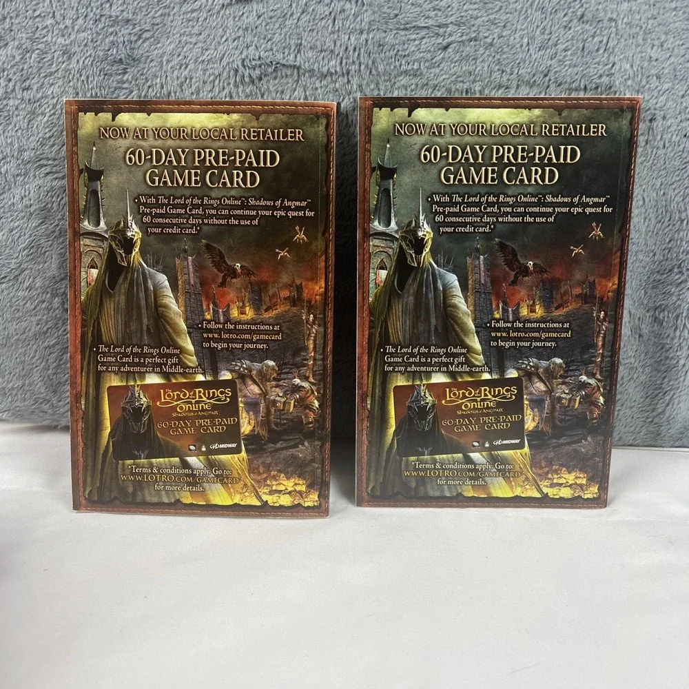 Lord of the Rings Online: Shadows of Angmar (PC, 2007) Disc 2 Only Extra Manuals